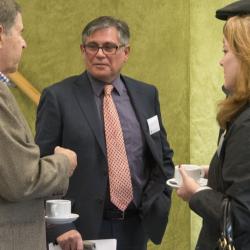 Rockell Hankin (Chairman of the Kavli Foundation Board of Directors), George Efstathiou and Lisa Hankin